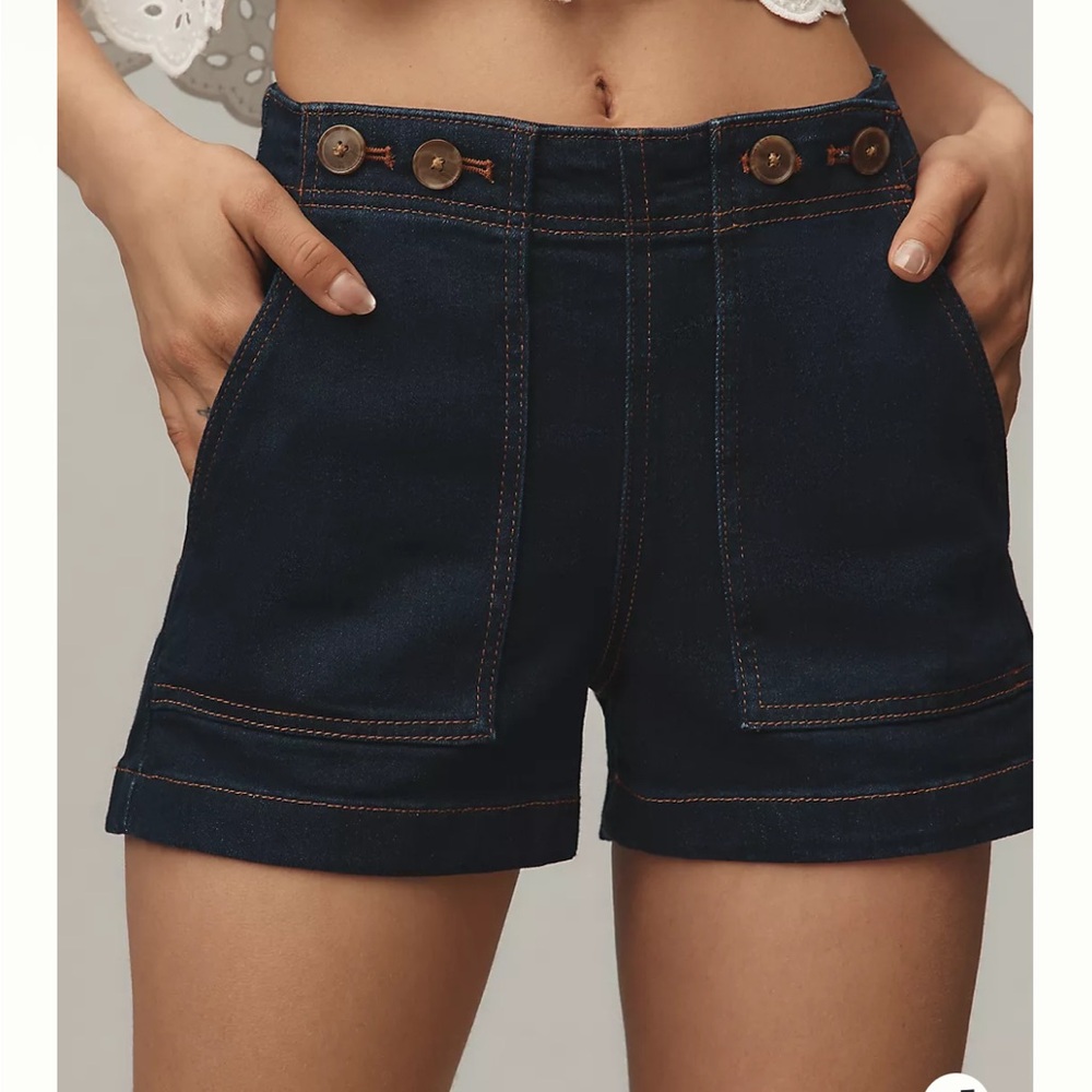 The Kit High-Rise Utility Shorts by Pilcro